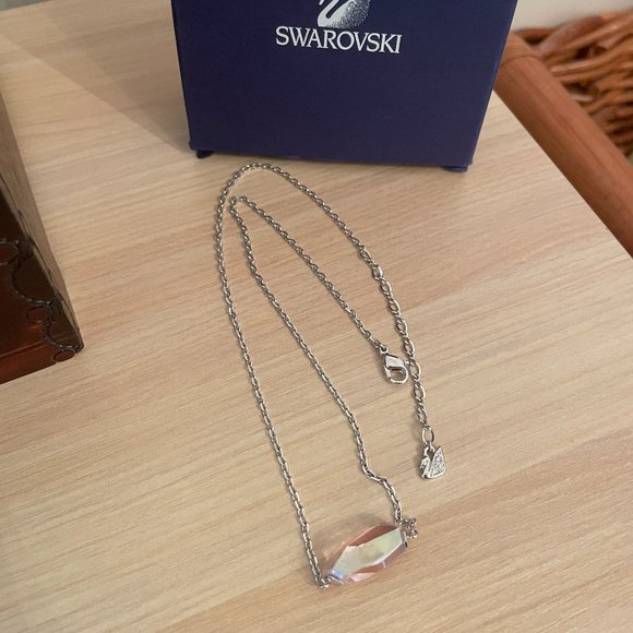 Swarovski Pink Crystal Pendant Necklace - Picture 5 of 5